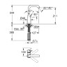 Смеситель для раковины Grohe Essence+ 23541001 Хром