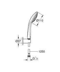 Душевой гарнитур Grohe Euphoria 27354000 Хром