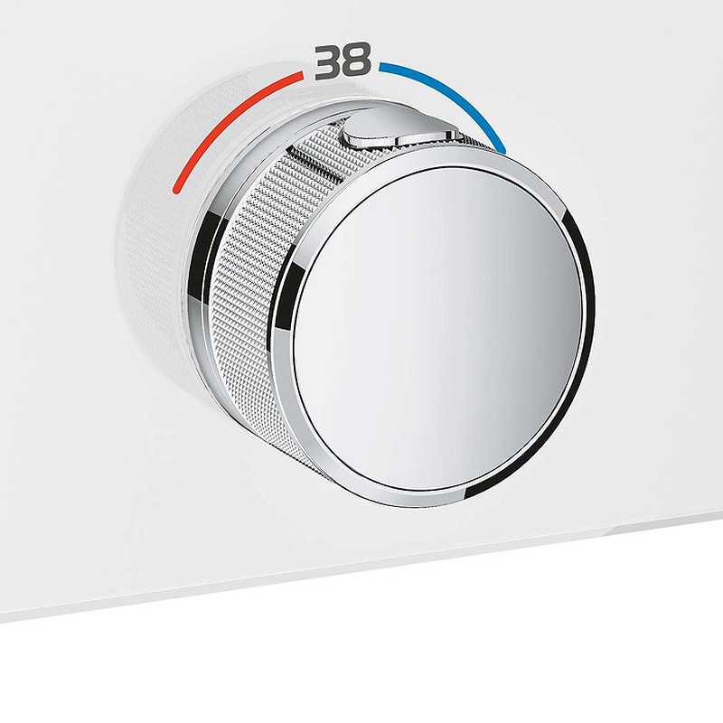Смеситель для душа Grohe Grohtherm SmartControl 29156LS0 с термостатом Белая луна