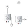 Смеситель для душа Grohe Grohtherm SmartControl 29156LS0 с термостатом Белая луна