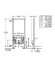 Инсталляция Grohe Rapid SL 38553001 для биде Синяя