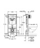 Инсталляция Grohe Rapid SL 38775001 для унитаза с клавишей смыва Хром