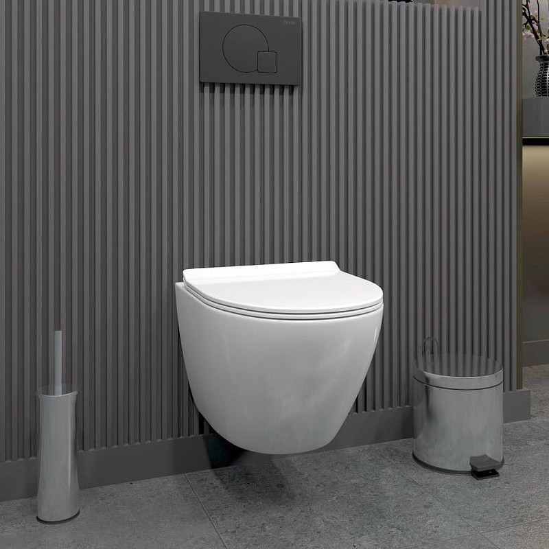Комплект унитаза с инсталляцией Grohe Rapid SL 39183001 цвет Белый с сиденьем Микролифт и клавишей смыва цвет Хром