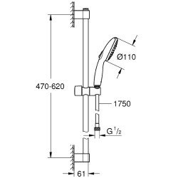 Душевой гарнитур Grohe Tempesta 110 27794003 Хром
