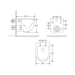 Комплект унитаза с инсталляцией Grohe Rapid SL 39187001 цвет Белый с сиденьем Микролифт и клавишей смыва цвет Хром