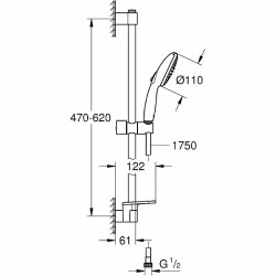 Душевой гарнитур Grohe Tempesta 110 26638003 Хром