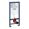 Комплект унитаза с инсталляцией Grohe Rapid SL 39189001 цвет Белый с сиденьем Микролифт и клавишей смыва цвет Хром