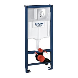 Комплект унитаза с инсталляцией Grohe Rapid SL 39189001 цвет Белый с сиденьем Микролифт и клавишей смыва цвет Хром