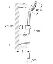 Душевой гарнитур Grohe Euphoria 27227001 Хром