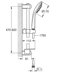Душевой гарнитур Grohe Euphoria 27242001 Хром