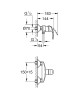 Душевая система Grohe Eurosmart New 124410 Хром