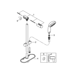 Душевой гарнитур Grohe Tempesta New 27927001