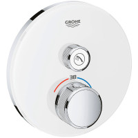 Смеситель для душа Grohe Grohtherm SmartControl 29150LS0 с термостатом Белая луна
