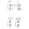 Смеситель для душа Grohe Grohtherm SmartControl 29150LS0 с термостатом Белая луна