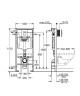 Инсталляция Grohe Rapid SL 38772001 для унитаза с клавишей смыва Хром