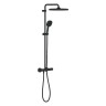 Душевая система Grohe Tempesta Cube 266892431 с термостатом цвет Черный матовый