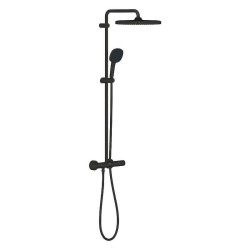 Душевая система Grohe Tempesta Cube 266892431 с термостатом цвет Черный матовый
