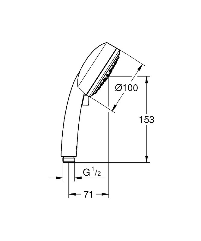 Ручной душ Grohe Tempesta Cosmopolitan 27572002 Хром