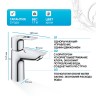 Смеситель для раковины Grohe BauLoop 23335001 Хром