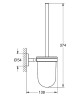 Ершик для унитаза Grohe BauCosmopolitan 40463001 Хром