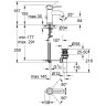 Смеситель для раковины Grohe BauClassic 23161000 Хром