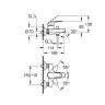 Смеситель для ванны Grohe Euroeco 32743001 цвет Хром