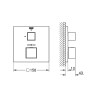 Смеситель для душа Grohe Grohtherm Cube 24153000 с термостатом
