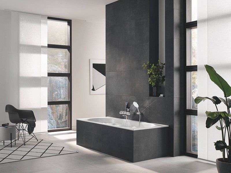 Ручной душ Grohe Rainshower SmartActive 26574LS0 Белая луна Хром