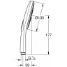 Ручной душ Grohe Rainshower SmartActive 26574LS0 Белая луна Хром