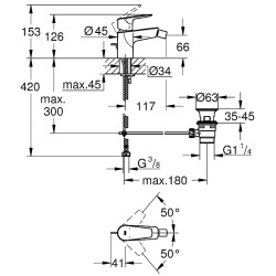 Смеситель для биде Grohe BauEdge 23331001