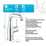 Смеситель для раковины Grohe Essence New 23462001 Хром