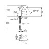 Смеситель для раковины Grohe Essence+ 23463001 Хром