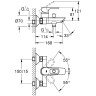 Смеситель для ванны Grohe BauLoop 23602001 Хром