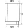 Стакан для зубных щеток Grohe Selection Cube 40783000 Белый