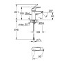 Смеситель для раковины Grohe Eurosmart 32154003