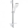 Душевой гарнитур Grohe Rainshower SmartActive 130 Cube 26584LS0 Белая луна