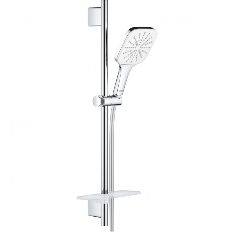 Душевой гарнитур Grohe Rainshower SmartActive 130 Cube 26584LS0 Белая луна