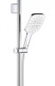 Душевой гарнитур Grohe Rainshower SmartActive 130 Cube 26584LS0 Белая луна