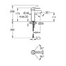 Смеситель для раковины Grohe Essence+ 34294001 Хром