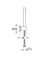 Душевой гарнитур Grohe Euphoria Cube 27889000 Хром