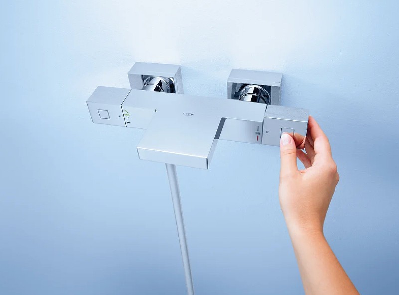 Смеситель для ванны Grohe Grohtherm Cube 34497000 с термостатом