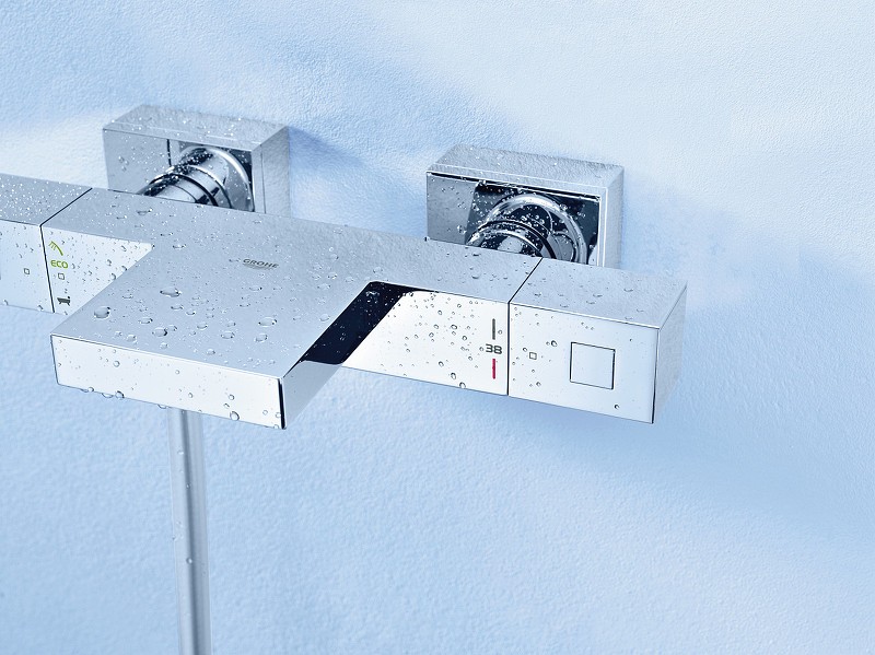Смеситель для ванны Grohe Grohtherm Cube 34497000 с термостатом