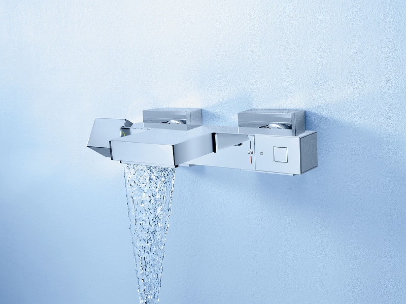 Смеситель для ванны Grohe Grohtherm Cube 34497000 с термостатом