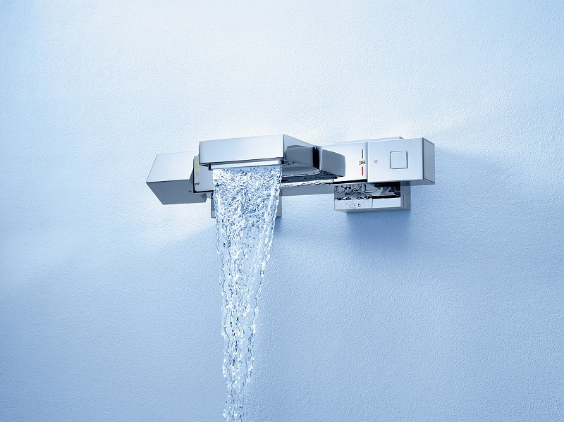 Смеситель для ванны Grohe Grohtherm Cube 34497000 с термостатом