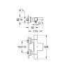 Смеситель для ванны Grohe Grohtherm Cube 34497000 с термостатом