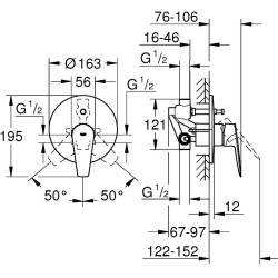 Смеситель для душа Grohe BauEdge 29079001