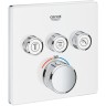 Смеситель для душа Grohe Grohtherm SmartControl 29157LS0 с термостатом Белая луна
