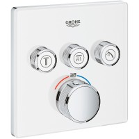 Смеситель для душа Grohe Grohtherm SmartControl 29157LS0 с термостатом Белая луна
