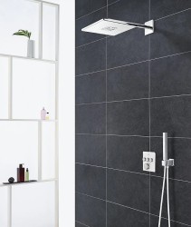 Смеситель для душа Grohe Grohtherm SmartControl 29157LS0 с термостатом Белая луна