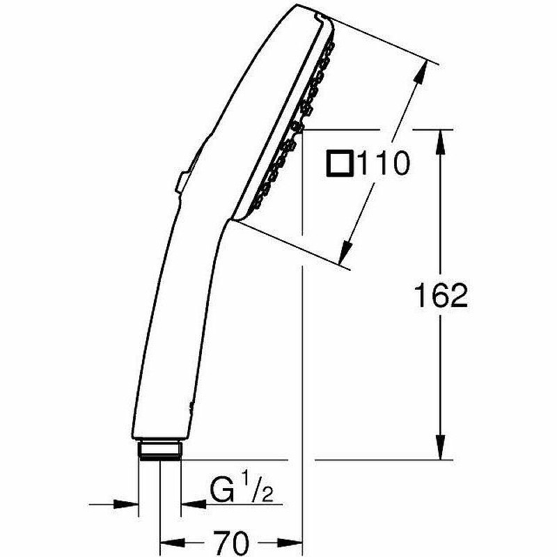 Ручной душ Grohe Tempesta Cube 110 27572003 Хром